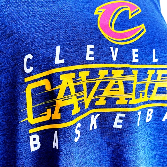 NBA Cleveland Cavaliers Cavs Basketball Shirt Blue - Picture 3 of 5